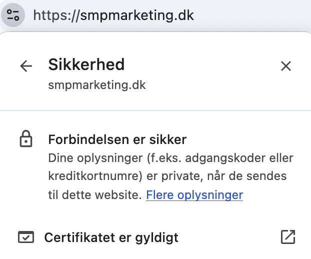 ssl sikkerhed